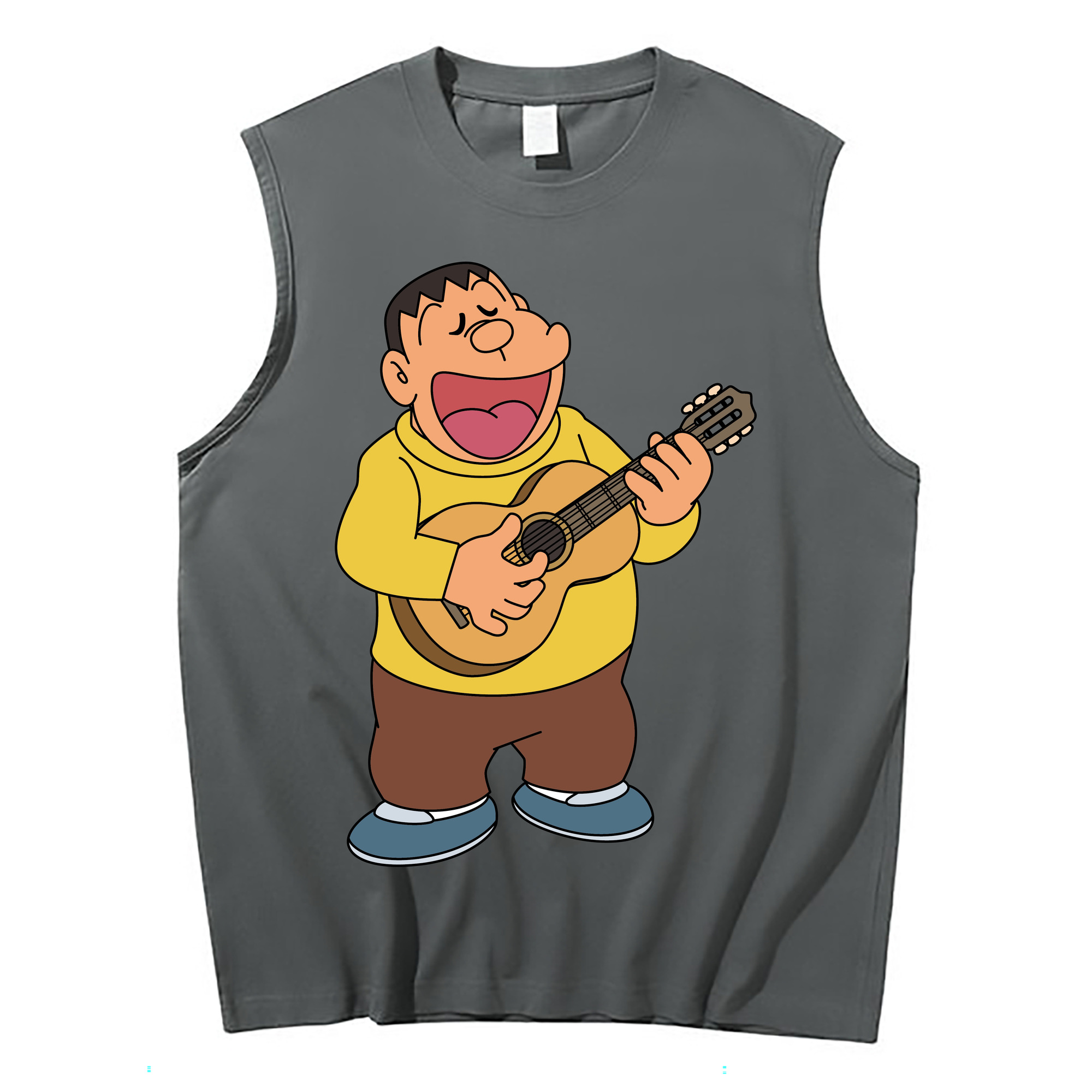 （画像用） ドラえもん 剛田武 Doraemon Gouta Takeshi コットン100％タンクトップ（フロントプリント）
